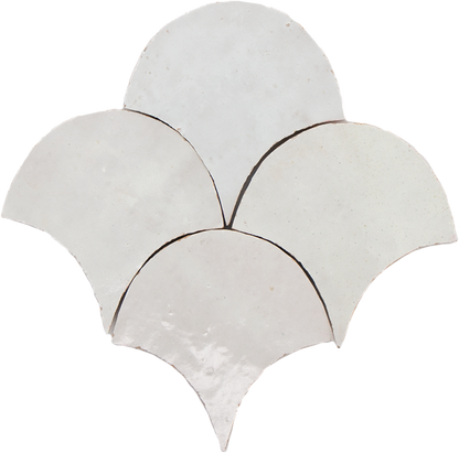 Zellige Blanc Poisson Echelles