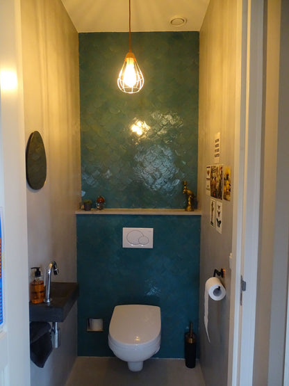 Zellige Bleu Ciel Poisson Echelles