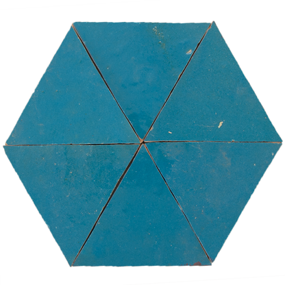 Zellige Bleu Ciel Triangle