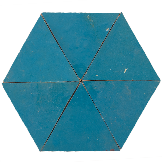Zellige Bleu Ciel Triangle