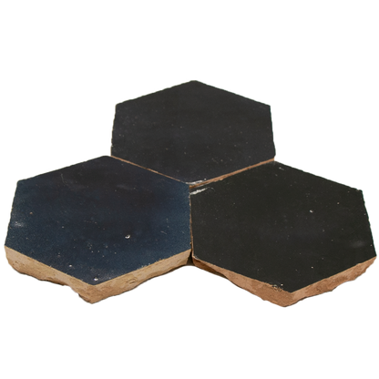 Zellige Bleu Nuit Hexagone