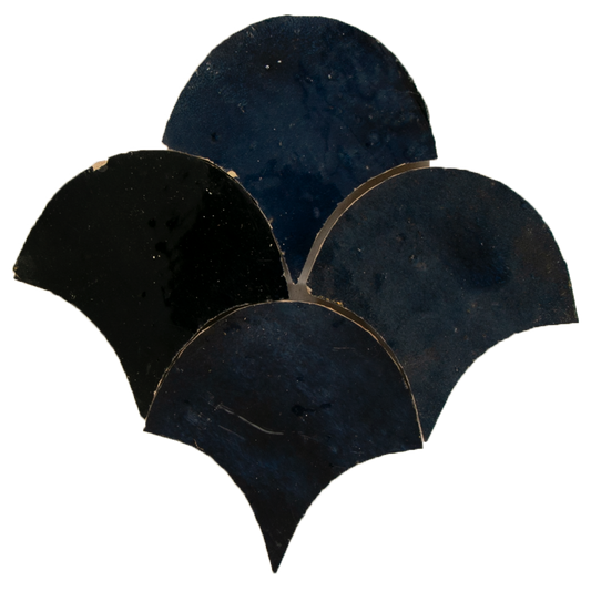 SAM Zellige Bleu Nuit Poisson Echelles