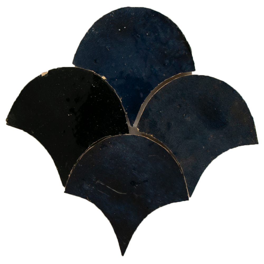 SAM Zellige Bleu Nuit Poisson Echelles