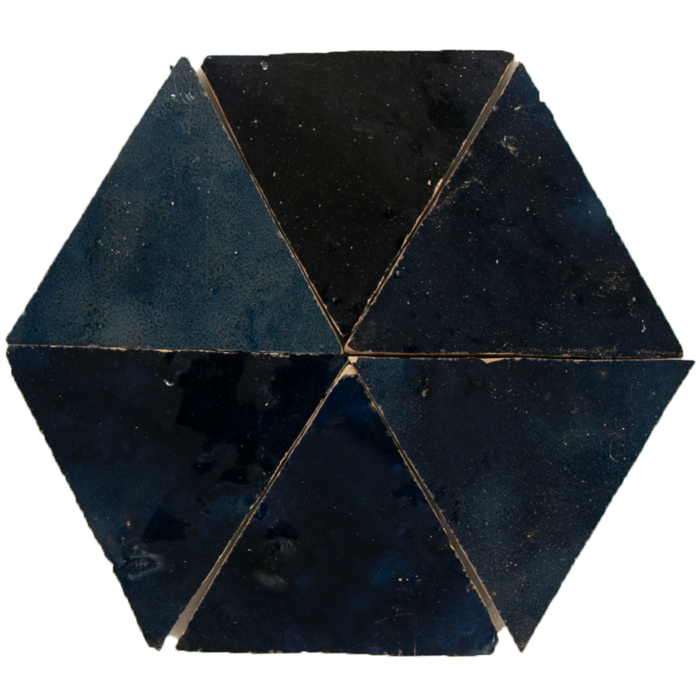Zellige Bleu Nuit Triangle