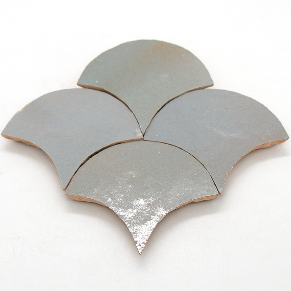 Zellige Bleu Lumiere Poisson Echelles