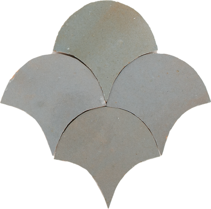 Zellige Bleu Lumiere Poisson Echelles