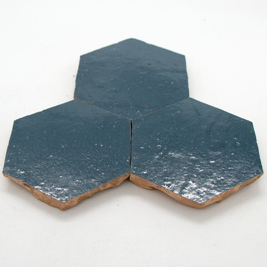 SAM Zellige Bleu Marine Hexagone