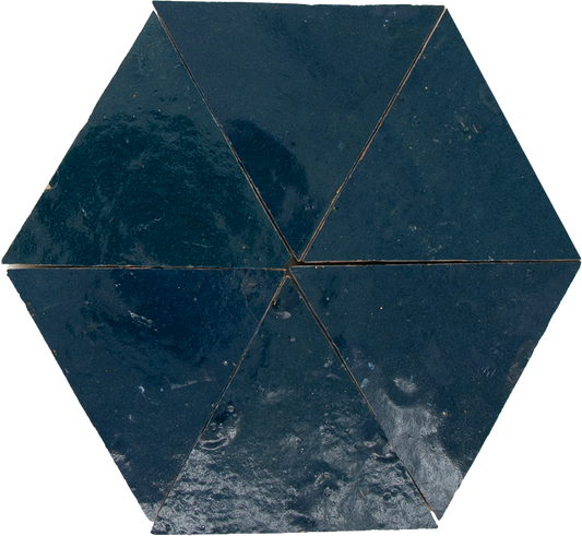Zellige Bleu Marine Triangle