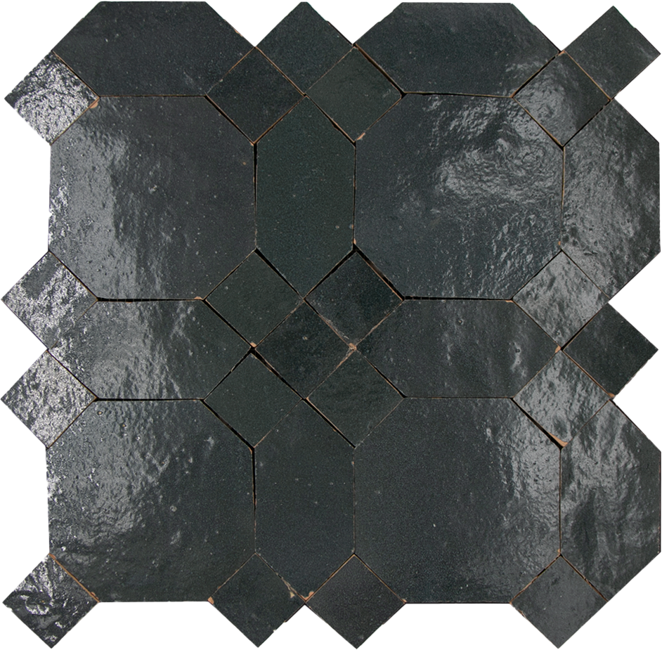 Zellige Charcoal D'Art