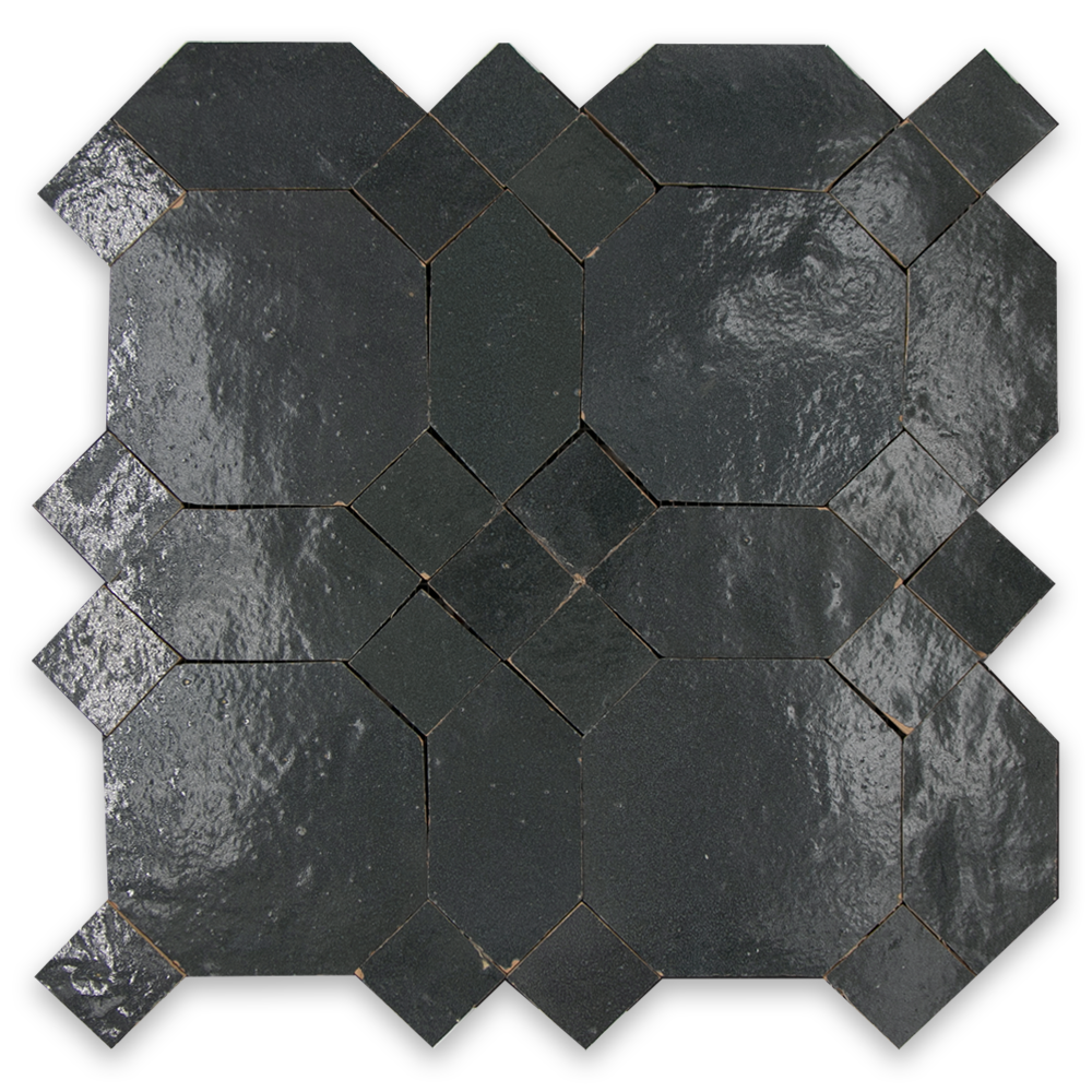 SAM Zellige Charcoal D'Art