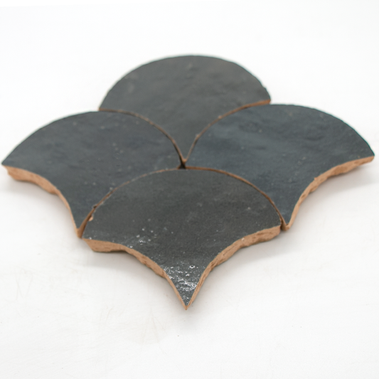 SAM Zellige Charcoal Poisson Echelles