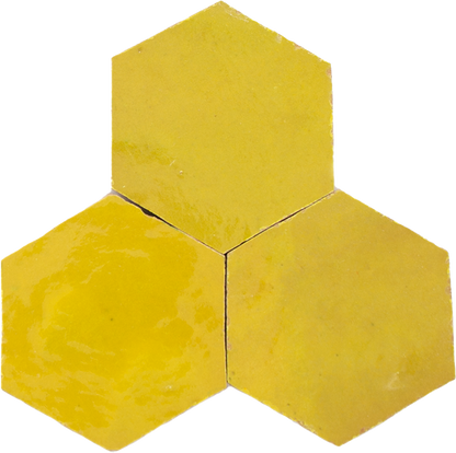 Zellige Citron Hexagone