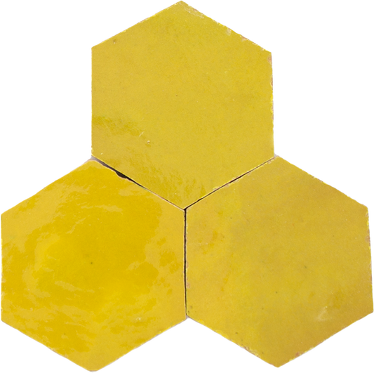 Zellige Citron Hexagone