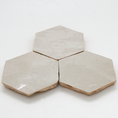 Zellige Ecru Hexagone