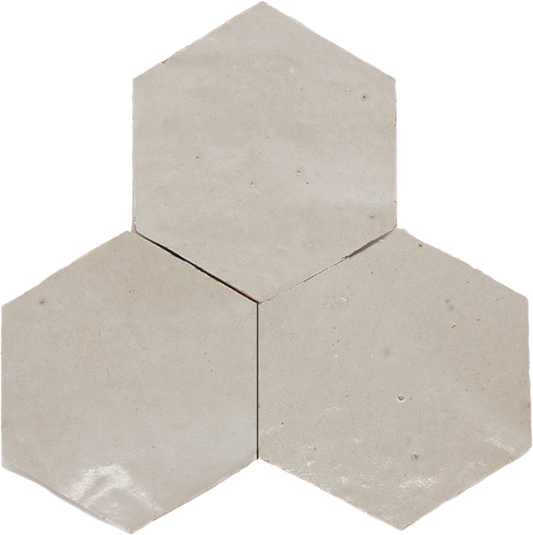 Zellige Ecru Hexagone