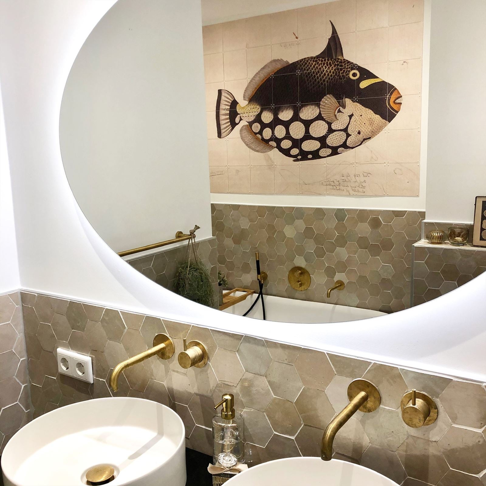 Zellige Ecru Hexagone