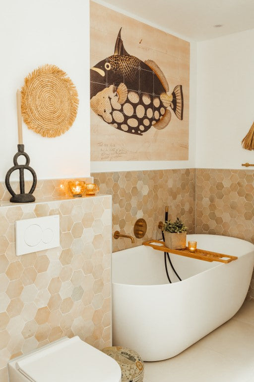 Zellige Ecru Hexagone