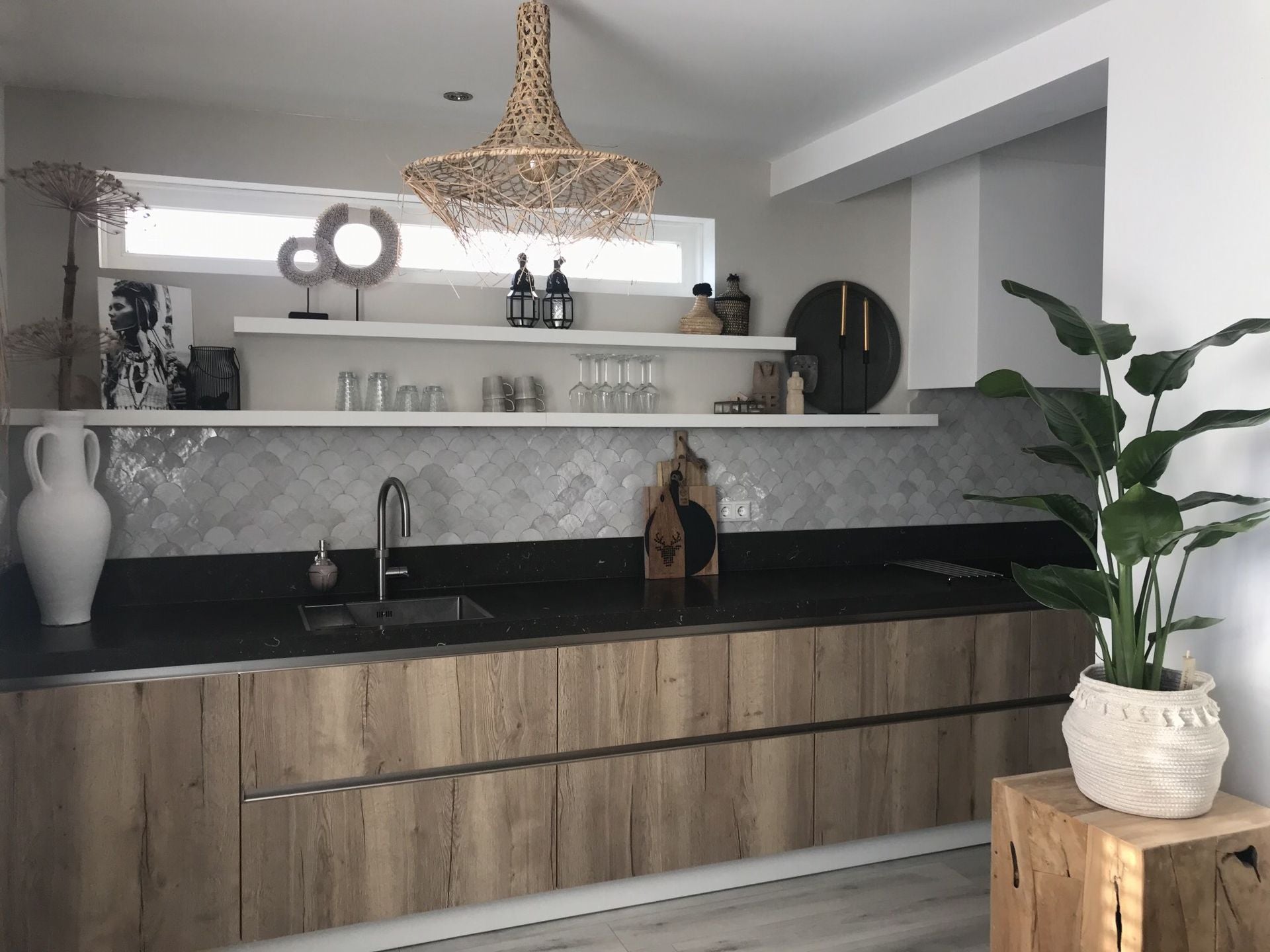 Zellige Blanc Poisson Echelles