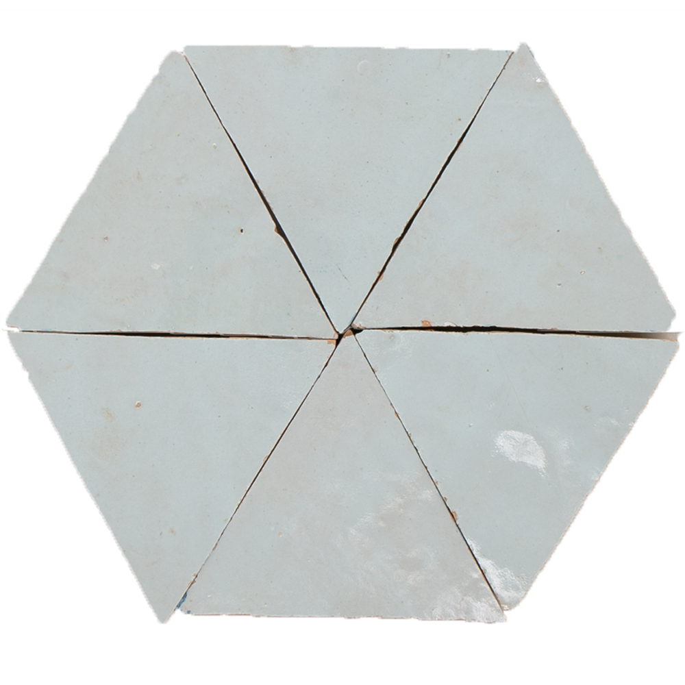 Zellige Glacier Bleu Triangle