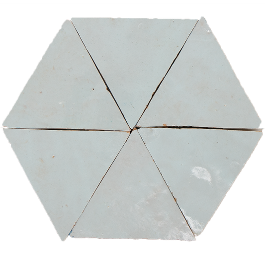 Zellige Glacier Bleu Triangle