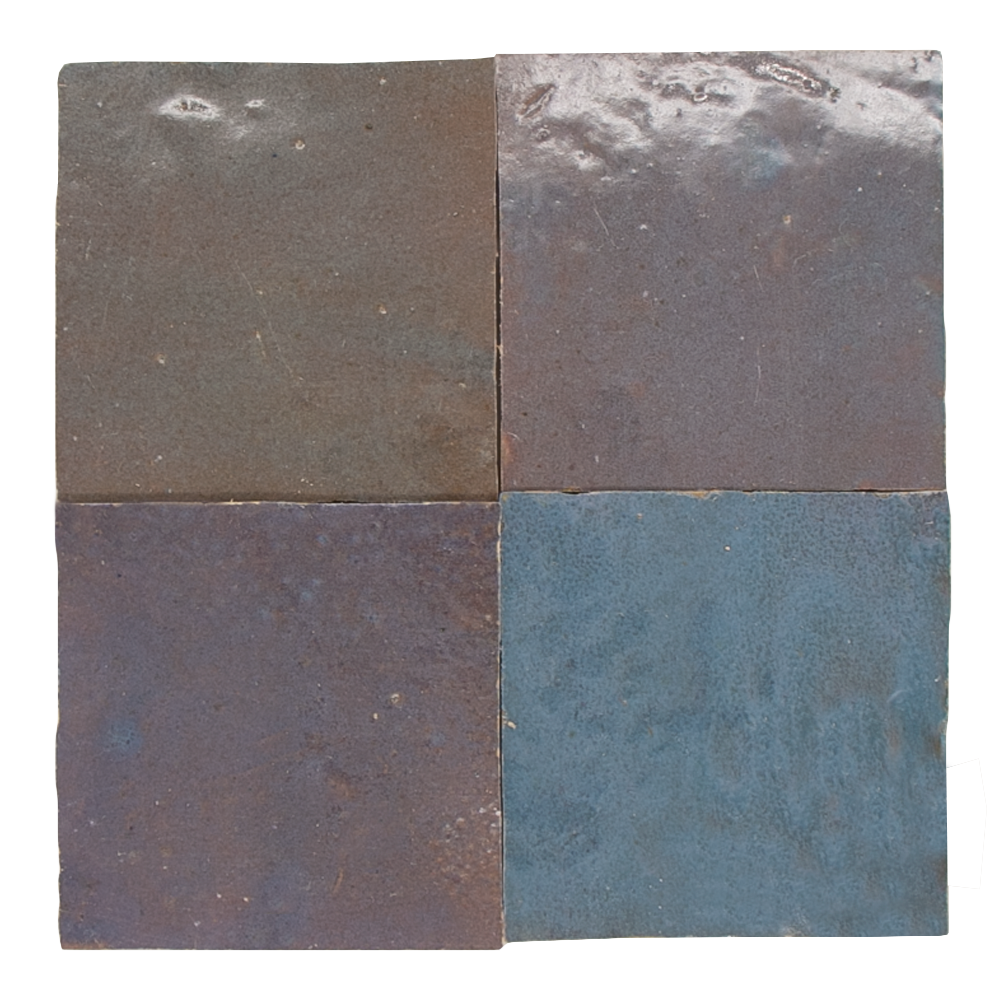 Zellige Gris Aubergine