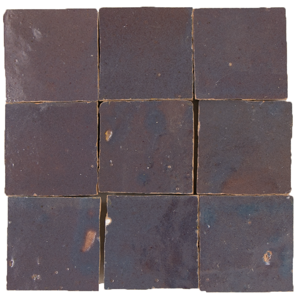 Zellige Gris Aubergine