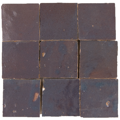 Zellige Gris Aubergine