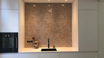 Zellige Gris Rose Poisson Echelles