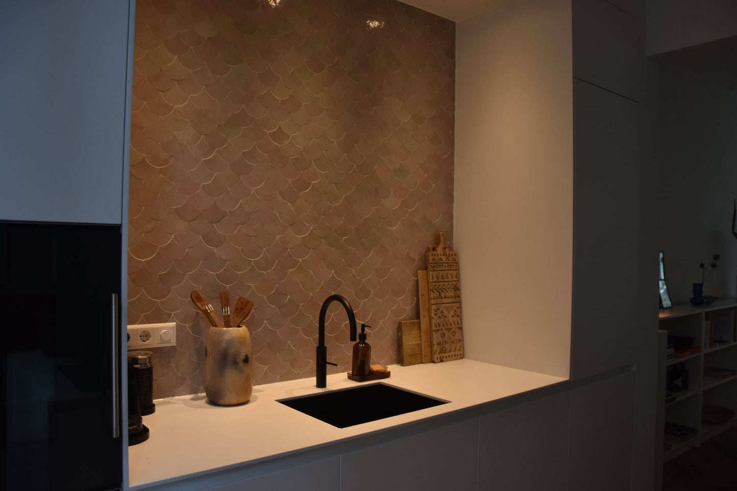 Zellige Gris Rose Poisson Echelles