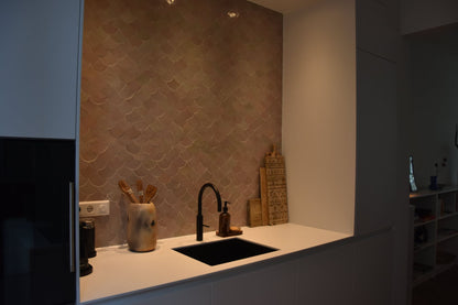 Zellige Gris Rose Poisson Echelles