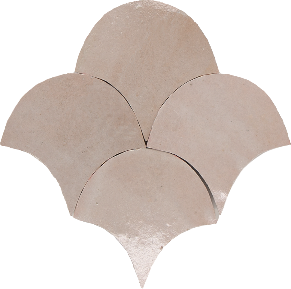 Zellige Gris Rose Poisson Echelles