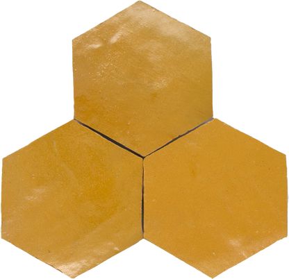 Zellige Jaune Hexagone