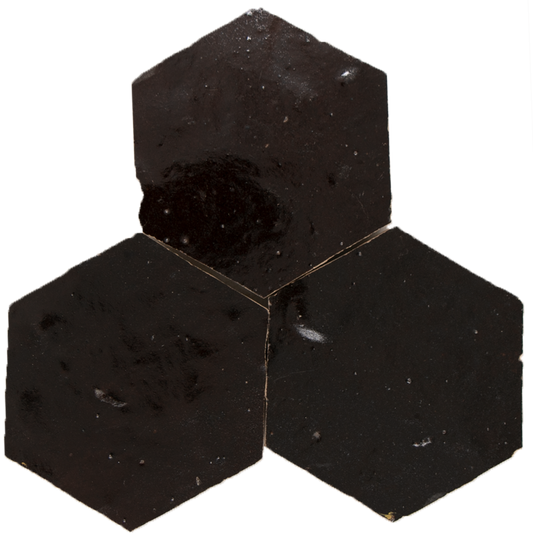 Zellige Marron Hexagone