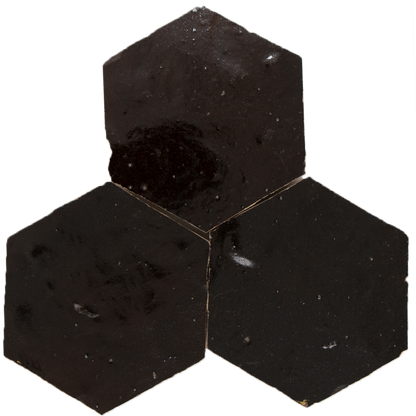Zellige Marron Hexagone