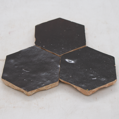 Zellige Marron Hexagone