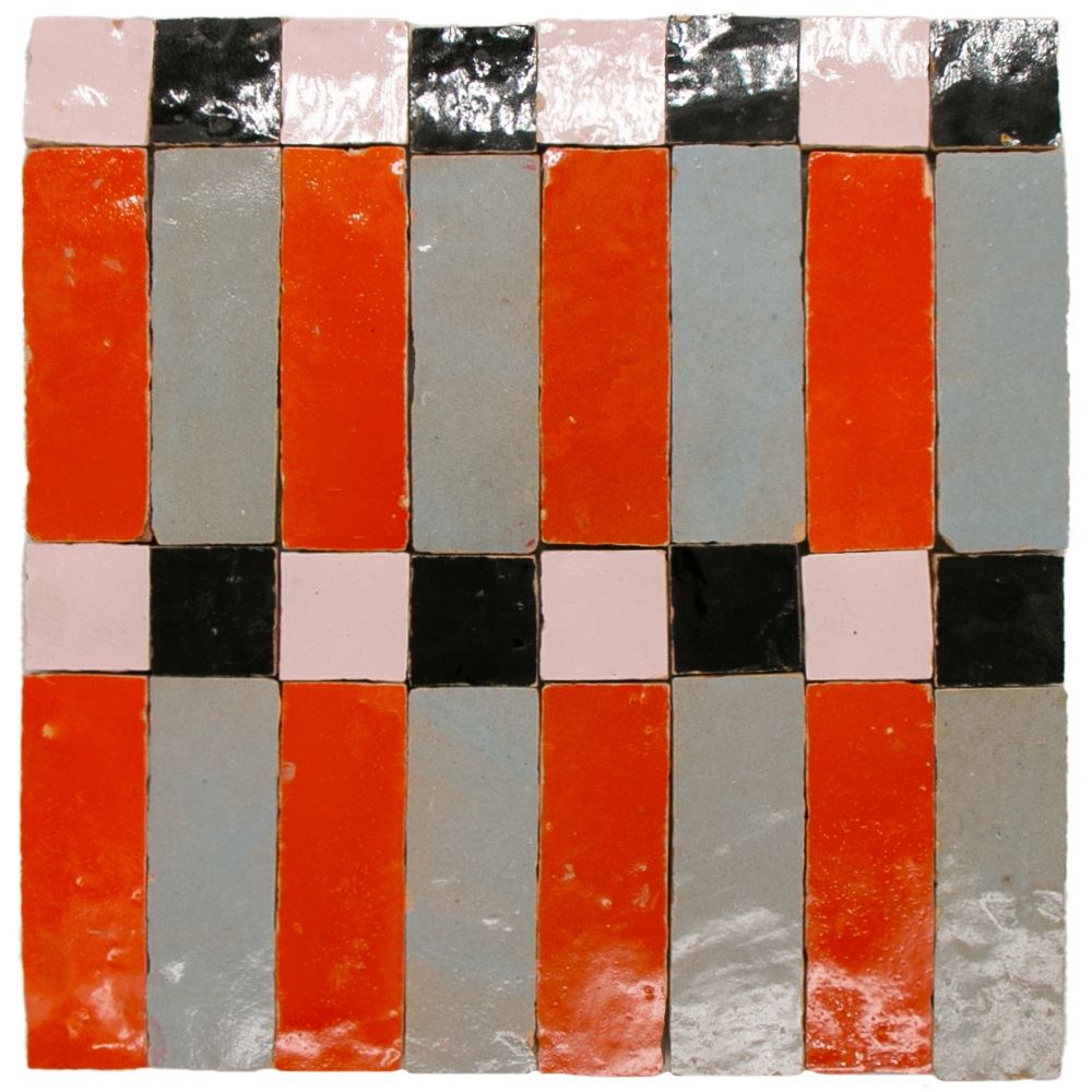 Zellige Metropole Orange Bleu