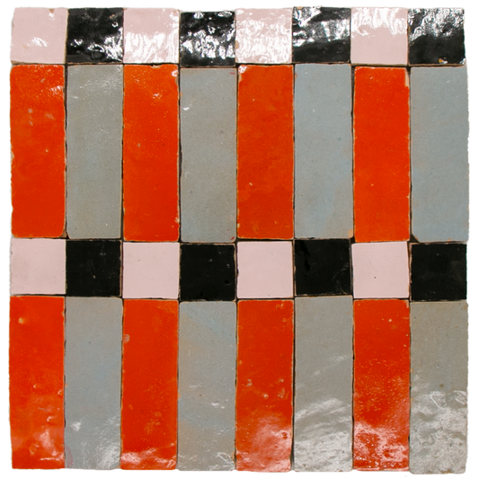 Zellige Metropole Orange Bleu