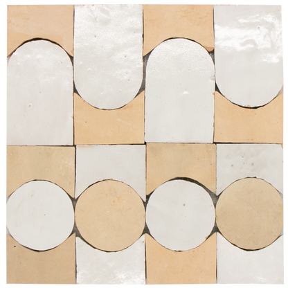 Zellige Blanc Naturel Soleil