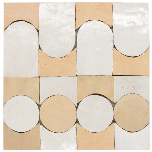 Zellige Blanc Naturel Soleil