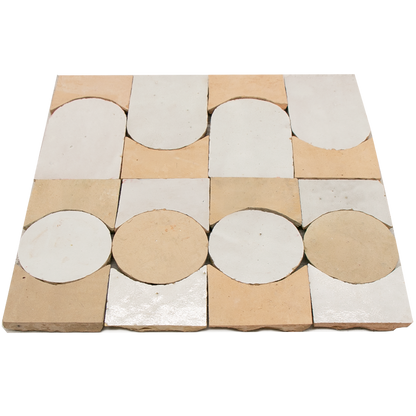 Zellige Blanc Naturel Soleil