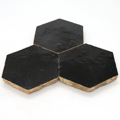 Zellige Noir Hexagone