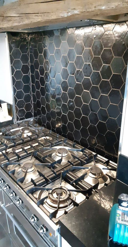 Zellige Noir Hexagone