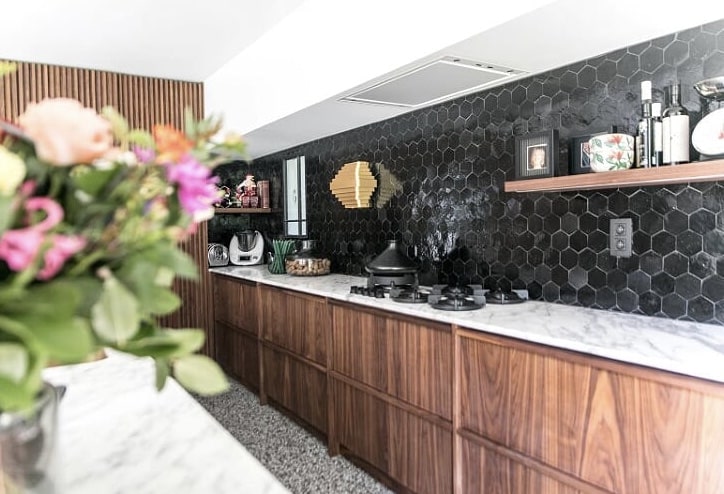 Zellige Noir Hexagone