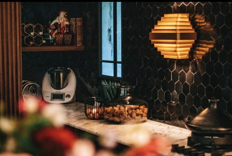 Zellige Noir Hexagone