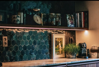 Zellige Noir Hexagone