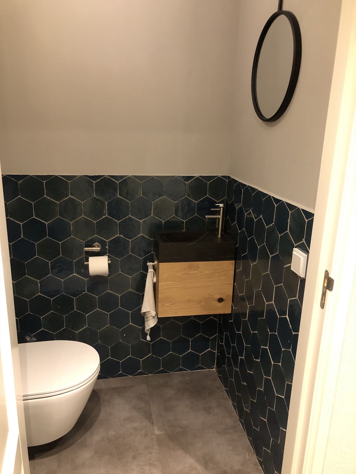 Zellige Noir Hexagone