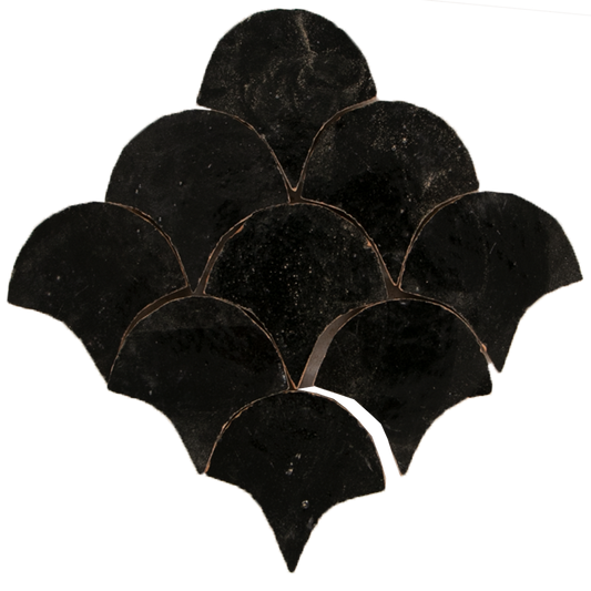 Zellige Noir Poisson Echelles