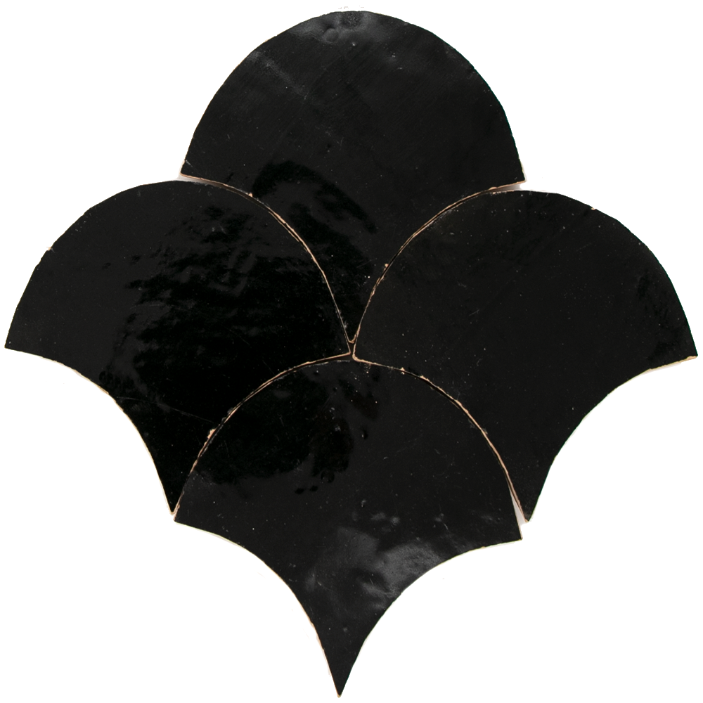 Zellige Noir Poisson Echelles