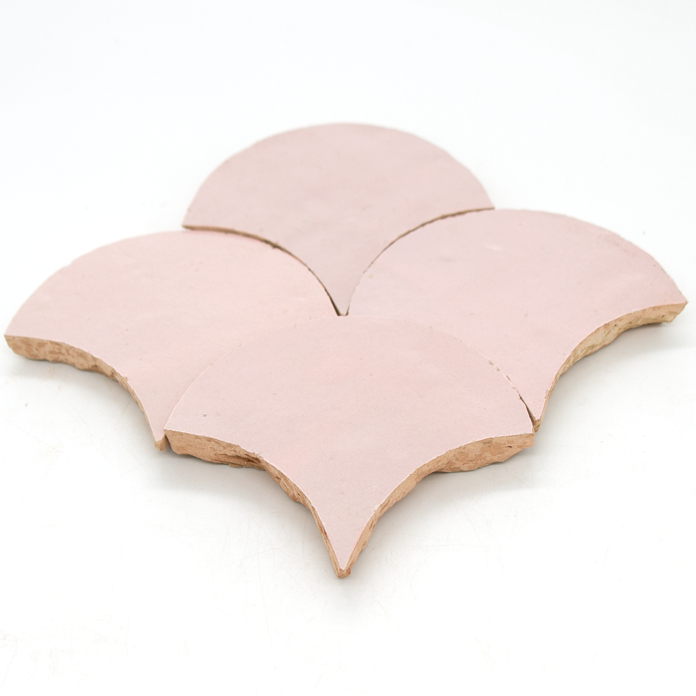 Zellige Pastel Rose Poisson Echelles