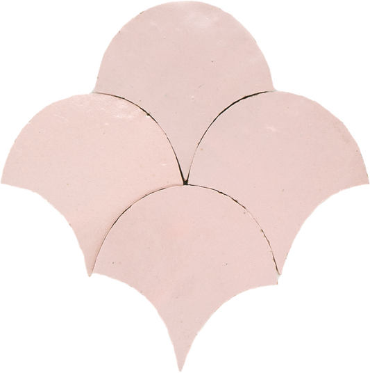 Zellige Pastel Rose Poisson Echelles